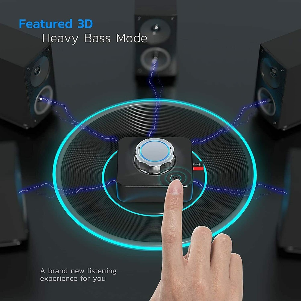 Bluetooth 5.0 Wireless Aux Audio Receiver 3.5mm Stereo Adapter Receiver