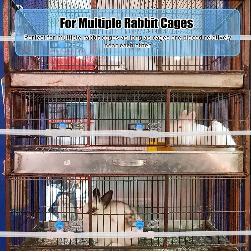 Automatic Rabbit Watering System, Rabbit Waterer Kit System Gravity Fed Inclu...