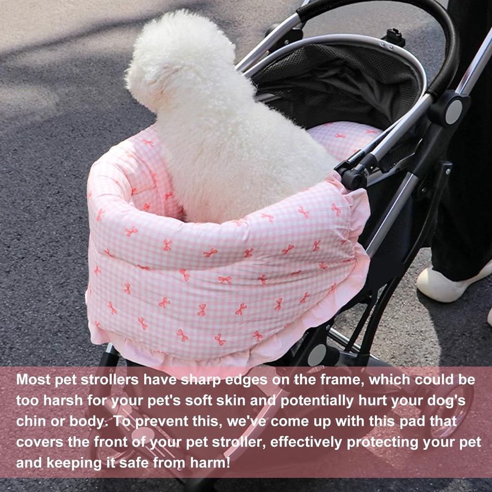 LUKHMELF Pet Stroller Mat,Dog Stroller Pet Bed Mat,Pet Stroller Edge Cushion,...
