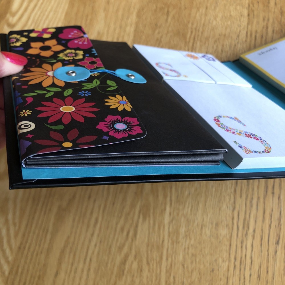 WEEKLY ORGANIZER STATIONERY NOTE PAD BOOK UNDATED STICKY NOTES “S”MONOGRAM