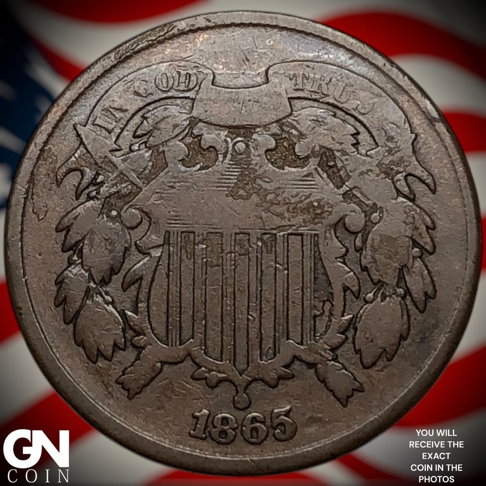 1865 2 Cent Piece Z6190