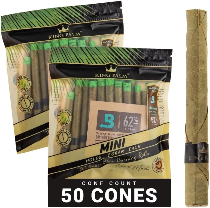 Mini Palm Leaf Cones with Tips - 2 Packs