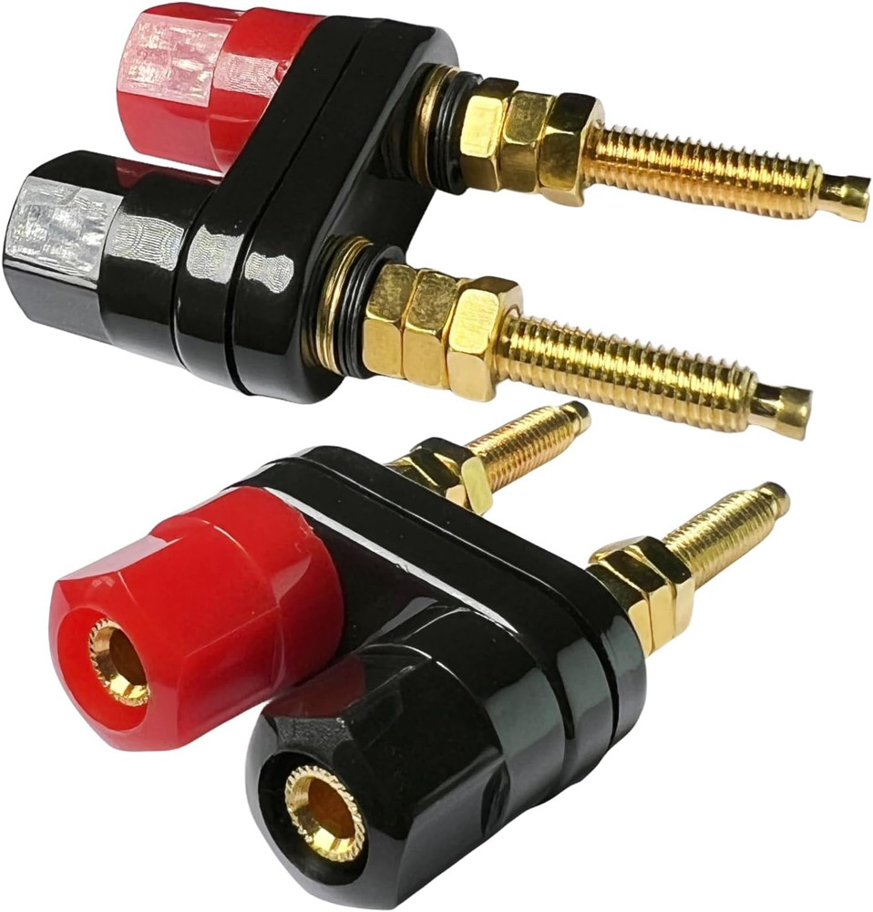 CESS Dual Binding Post Terminal - Amplifier/Speaker/Power Cable Connector - Bana