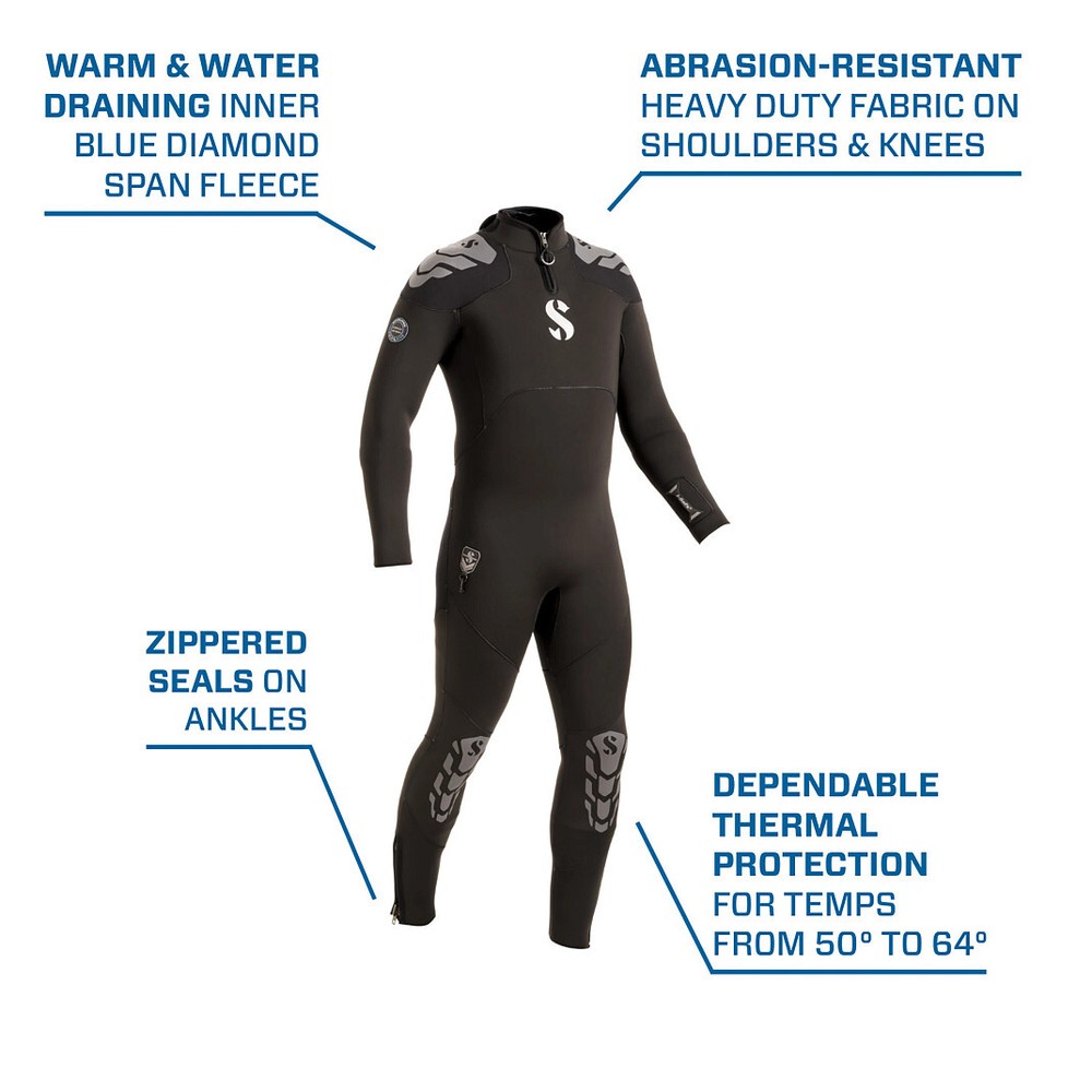 Scubapro Everflex Yulex 5/4mm Men's 4XL Wetsuit - Full Coverage