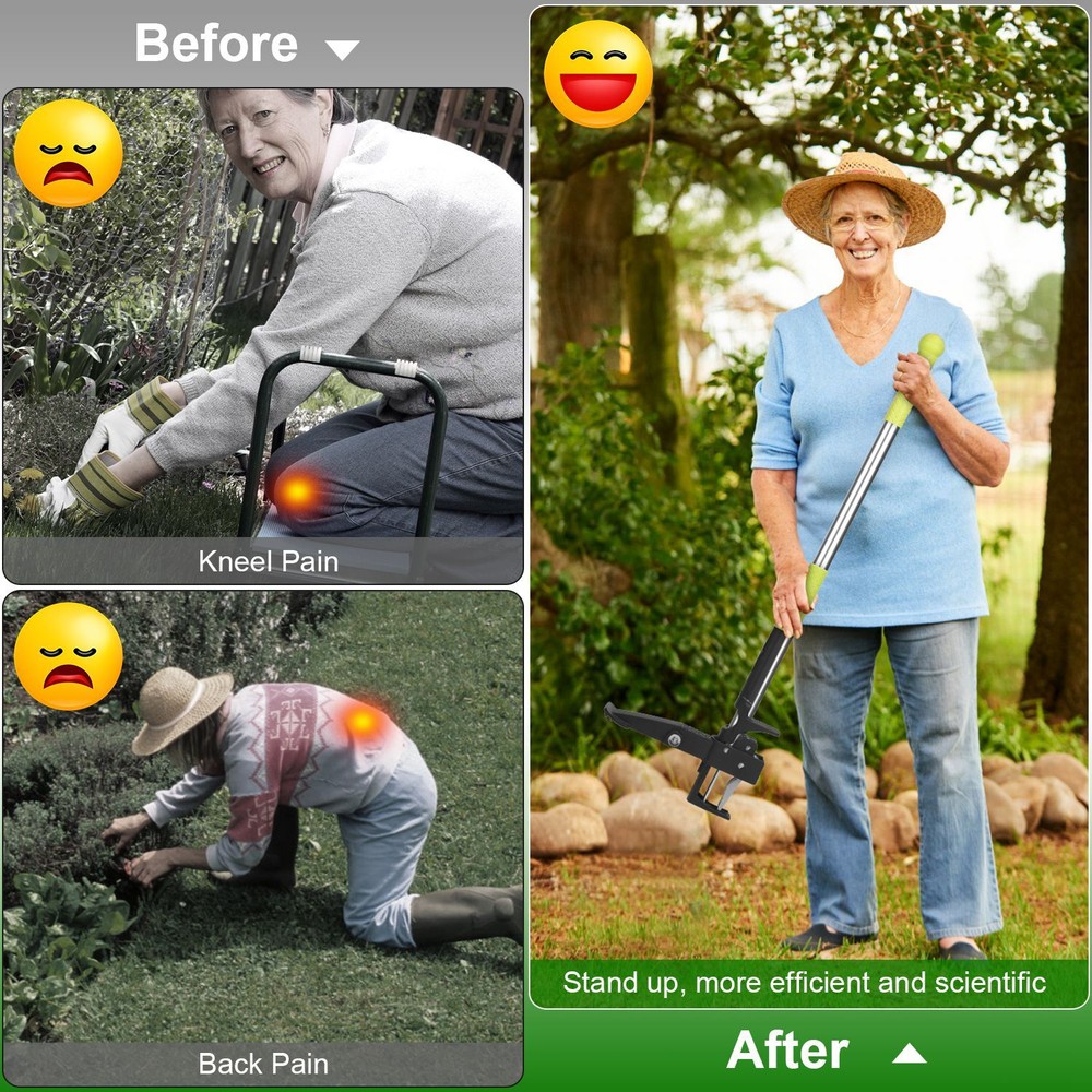 Weed Puller Tool Weeder Stand Up Claw Garden Root Remover Outdoor Killer Easy