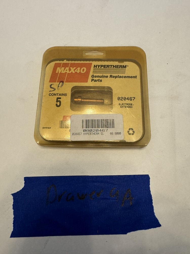 NEW (Pack of 4) Hypertherm 020467 Electrode 40 A
