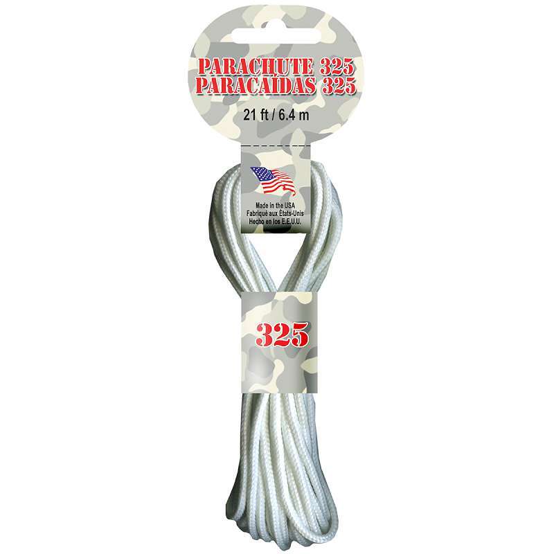 Parachute Cord 3mmX21' White