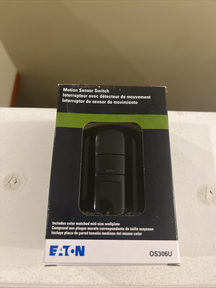 New Eaton Black Motion Sensor Switch OS306U-BK