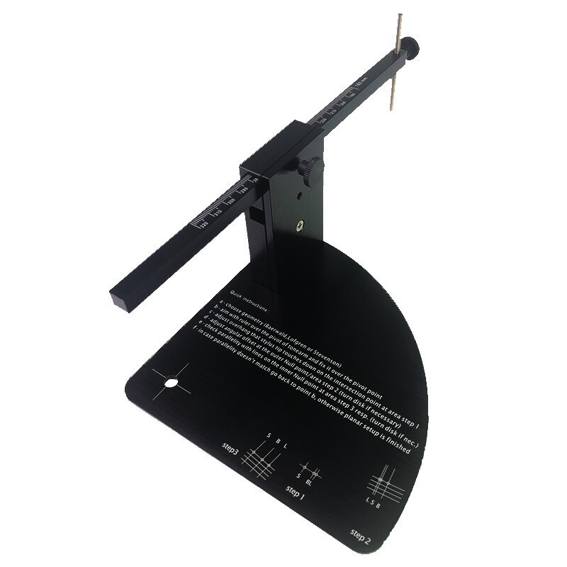 Vinyl LP Turntable Alignment Protractor For Phono Record Cartridge Stylus NEW V3