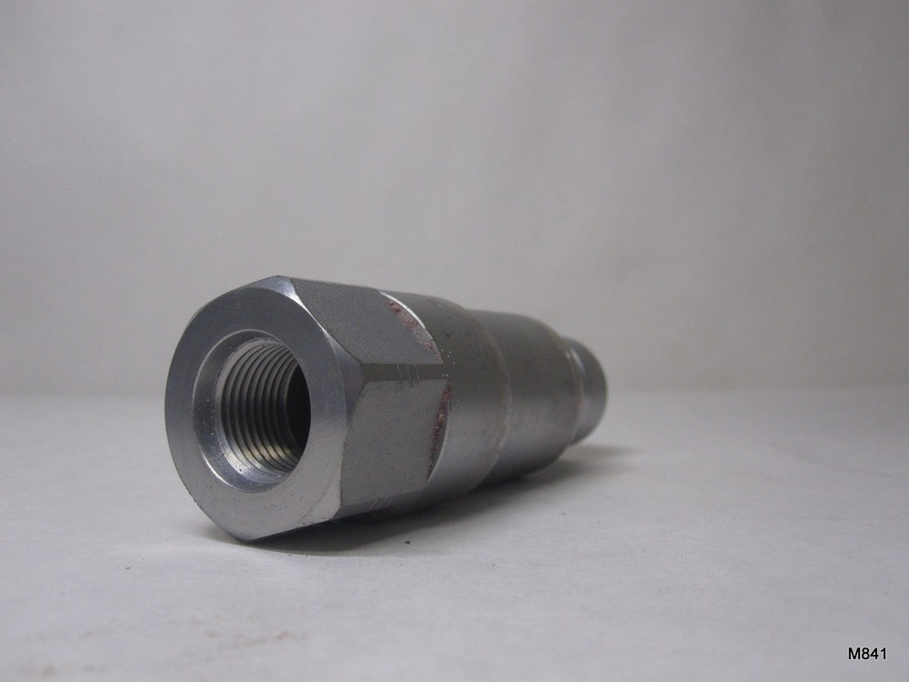 Flat Face Connect Under Pressure Hydraulic Quick Connect Male Coupler, #8 SAE