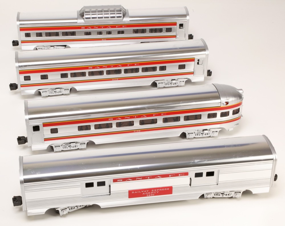 MTH Santa Fe Aluminum Passenger Set