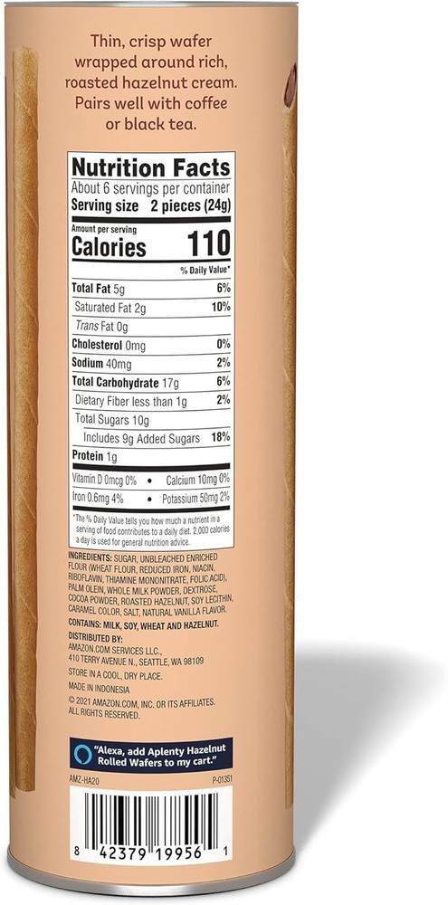 n Brand - , Hazelnut Rolled Wafers