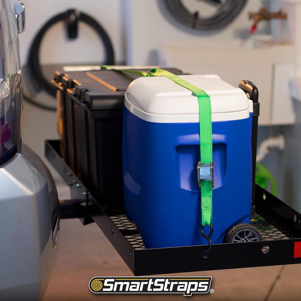 Secure Your Load with 6’ Cambuckle Ratchet Straps – 2 Pack, 400lb Safe Work Load