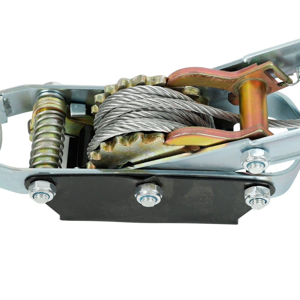 5 Ton Hand Puller Heavy Duty Winch Pull Hoist Come Along Cable Lever 3 Hooks US