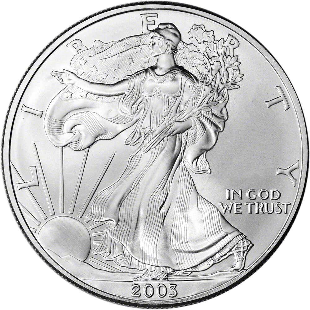 2003 American Silver Eagle Coin - NGC MS69