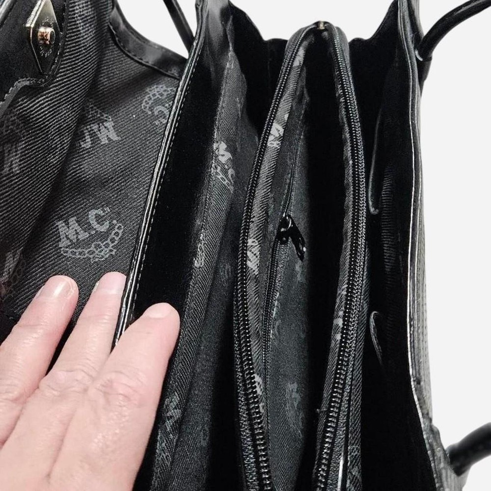 Vintage Black MC Top Handle Bag