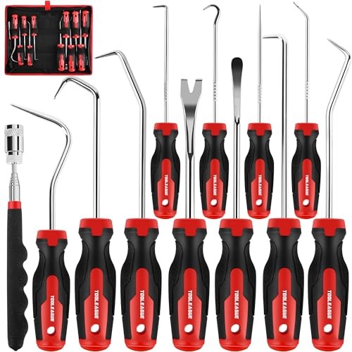 12PCS Pick and Hook Set with Scraper and Magnetic Telescoping Tool Kit 12pcs