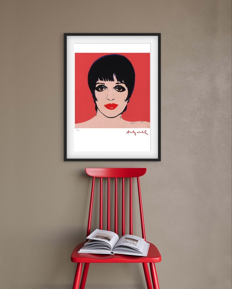 Andy Warhol Signed - Liza Minelli - Rare Print - Certificate.