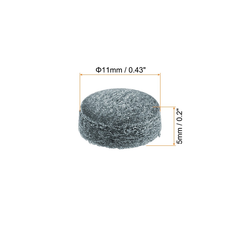 11mm Billiard Slide Stick Tips, 50pcs Replacement Tips, Grey