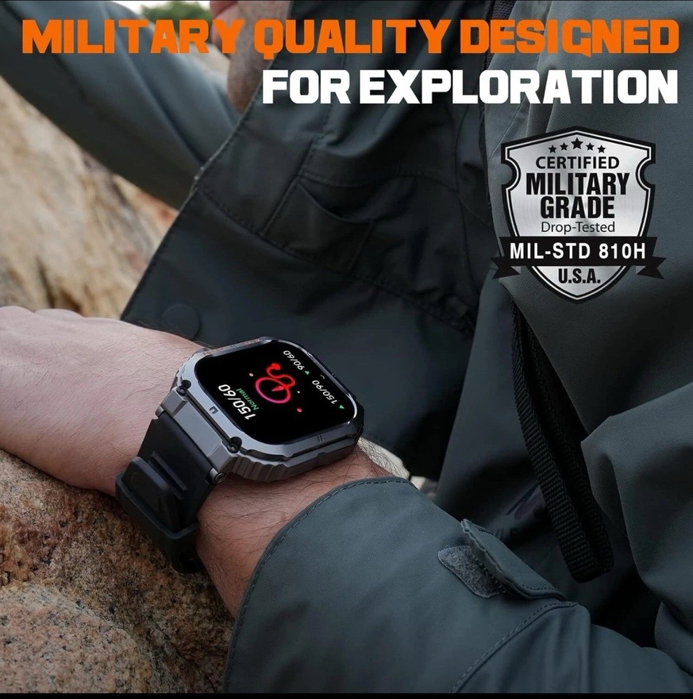 Fitness Smartwatch Call Text Waterproof for Google Pixel 7 Pro Android Iphone