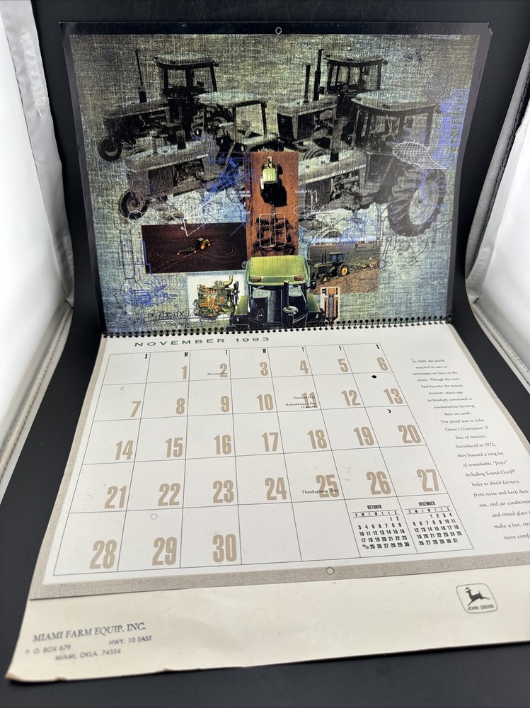 Antique 1993 John Deere Calander