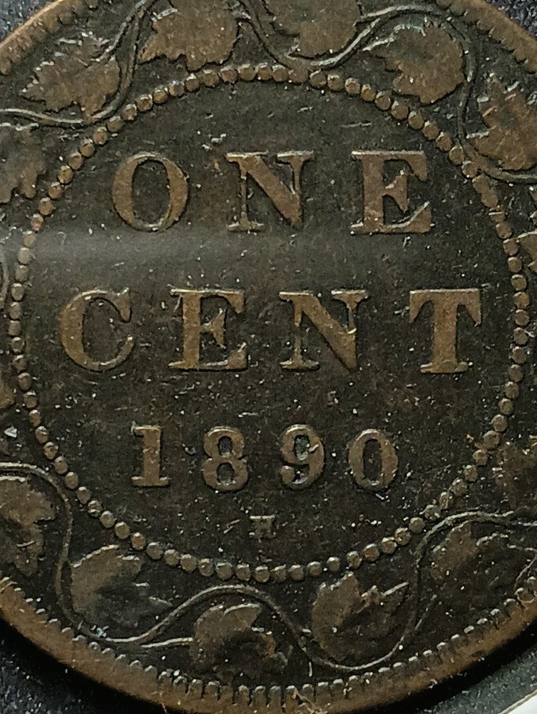 1890 H Canadian Large Cent