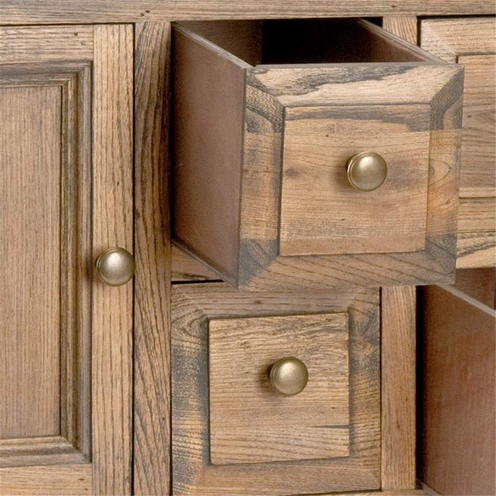 American Homes Collection Charlotte Medium Oak Sideboard with 4 drawer