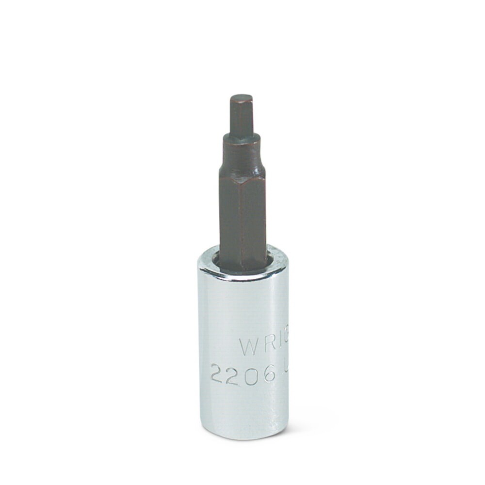 Wright Tool 2205 1/4" Drive Hex Bit Socket With Hex Bit SAE 7/64"