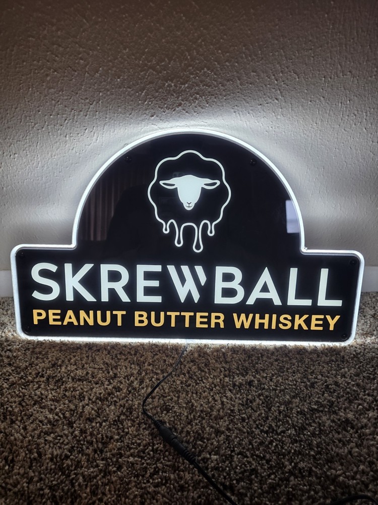 Screwball Peanut Butter Whiskey Sign