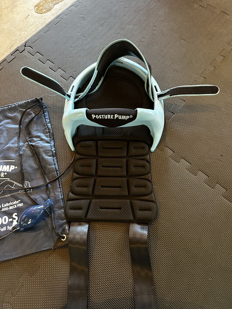 Posture Pump Spinal Traction Black Blue 4111-D