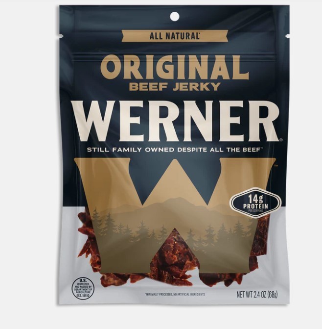Werner 2.4 oz. All-Natural Original Beef Jerky