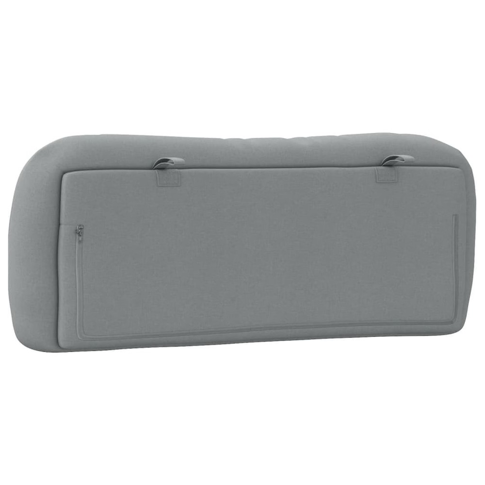 Headboard Cushion "Hvar" Light Gray 39.4" Fabric