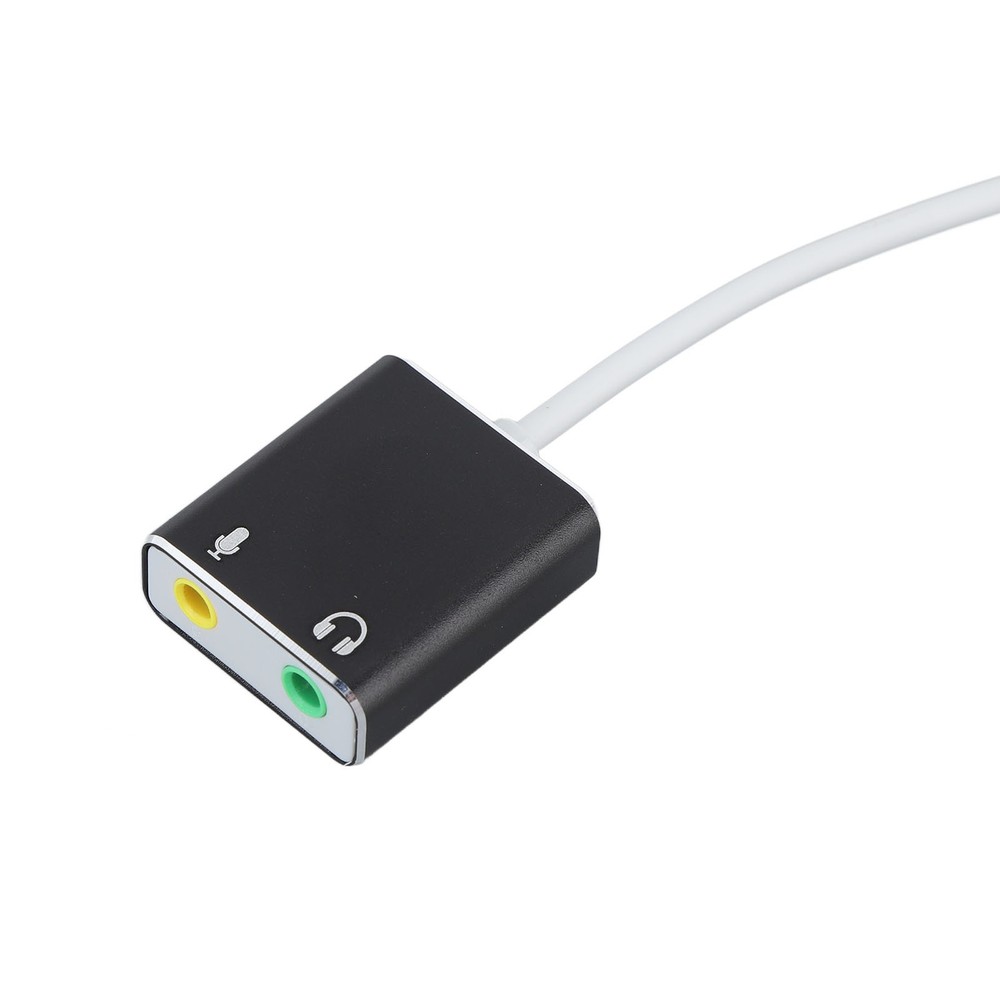 USB C Microphone Adapter Type C Sound Card 7.1 Channel USB External Sound WT