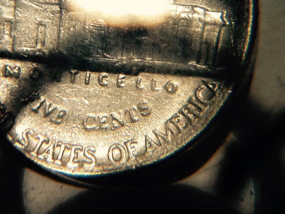 1985 P Nickel Double O In Monticello Error