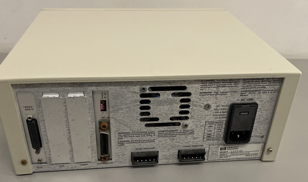 Hewlet Packard 18594B HP 7673 GC Autosampler Lab Controller Unit - Powers On