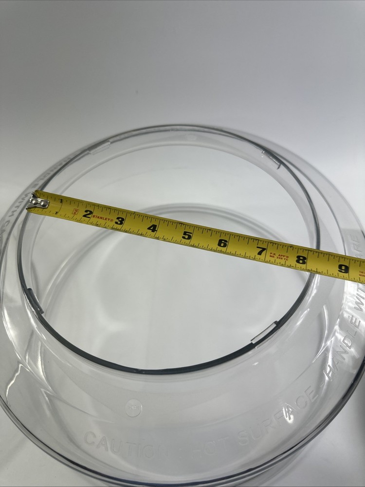 Nuwave Pro Infrared Oven Replacement Dome Clear Cover W/ Extender Universal