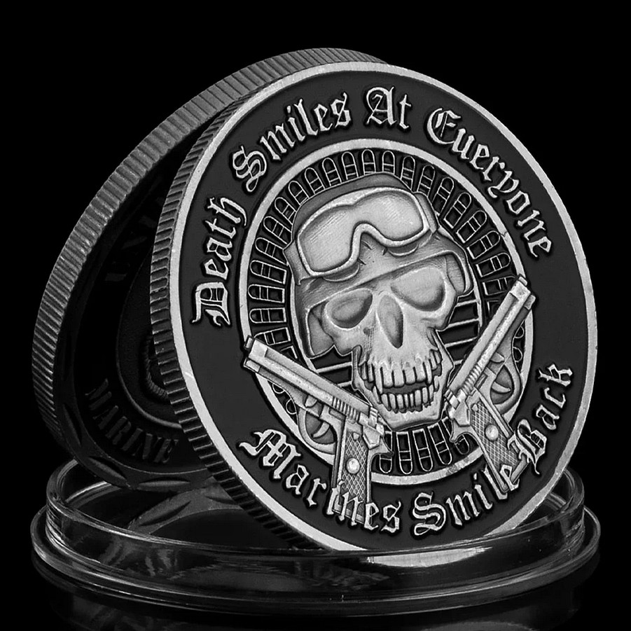 Marines Smiles Back Challenge Coin Collectable Armed Forces Military 1-pc