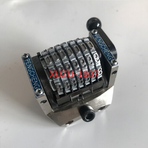 7Digits Numbering Machine Vertical Printing Press Encoder Wheel Rotate Reversely