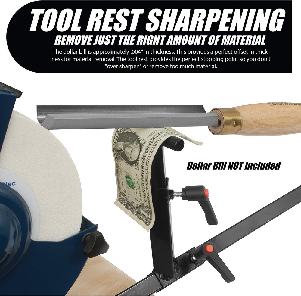 PRO GRIND Sharpening System for 8" Grinders Lathe Tools Chisels