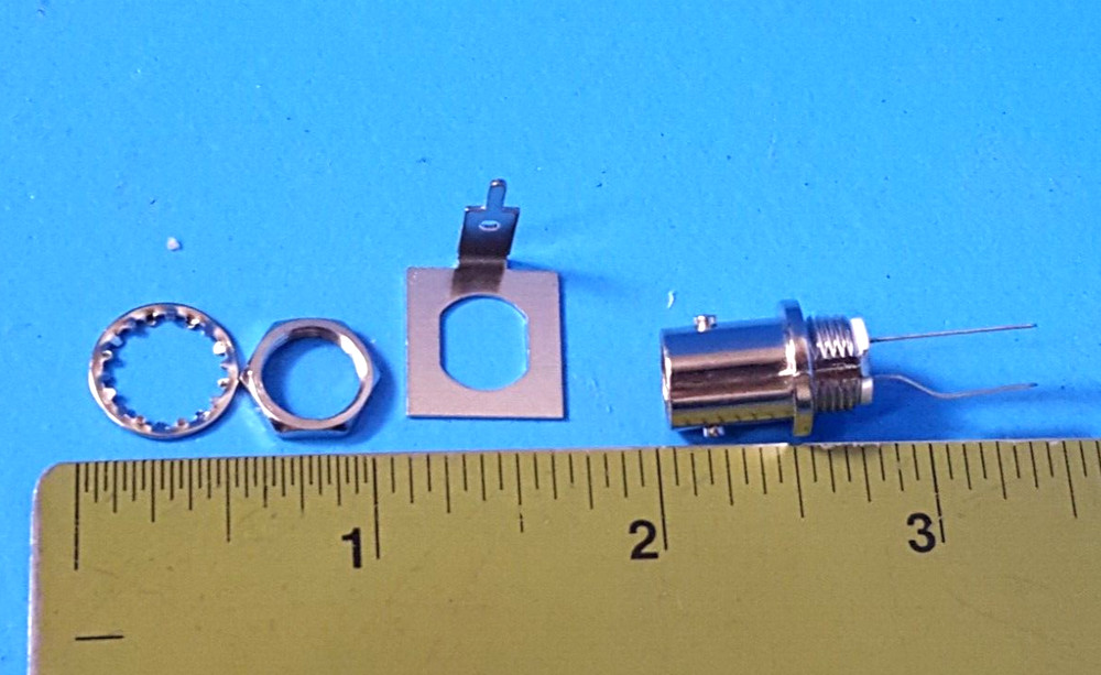 (4 PCS) BNC JACK BULKHEAD WITH SWITCH, BNC-RB-2P, SAM WOO ELECTRONICS, FEMALE