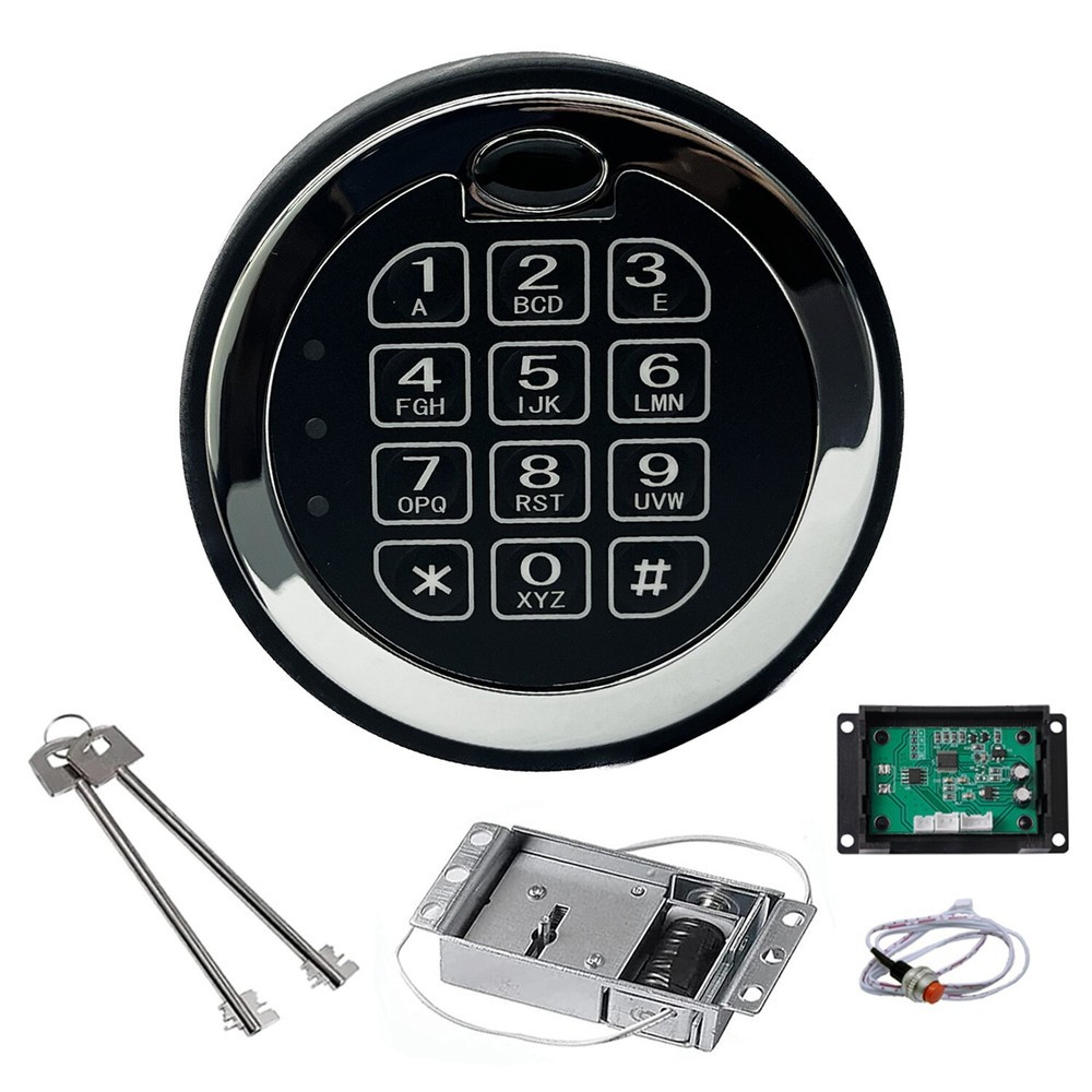 Electronic Safe Lock Replacement Mesa MSL500 with Solenoid Lock & Override 2 Key