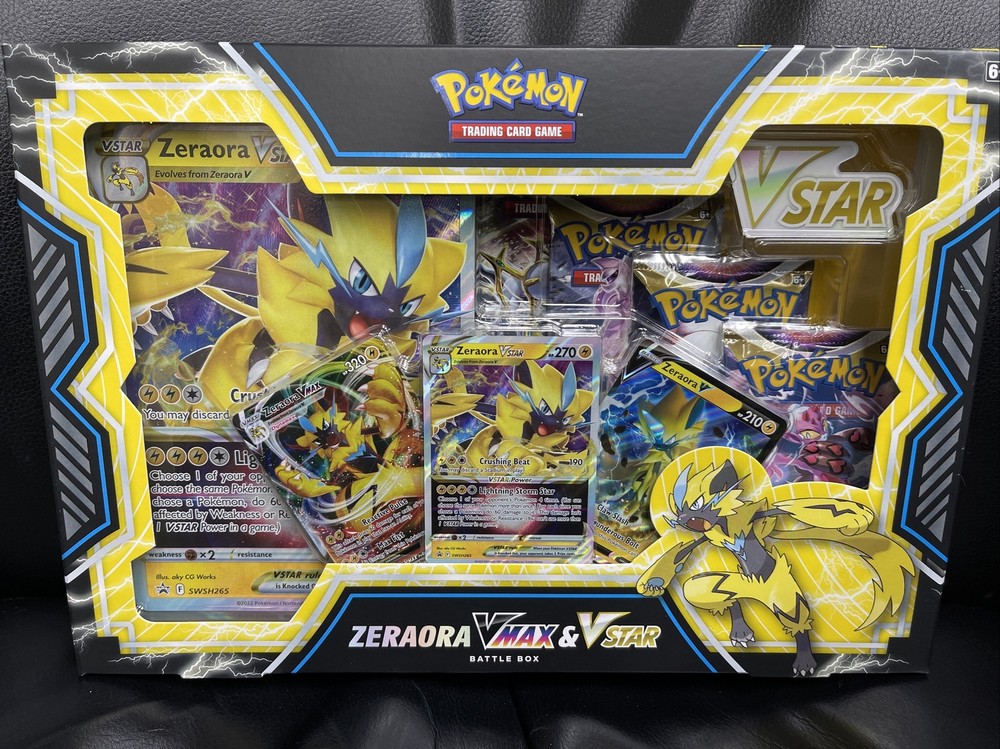 Pokemon TCG ZERAORA VMax & VStar Battle Box..