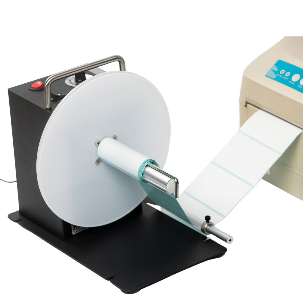 Automatic Label Rewinder Speed Adjustable 110V-240V Core Holder 1" 1.5" 3"
