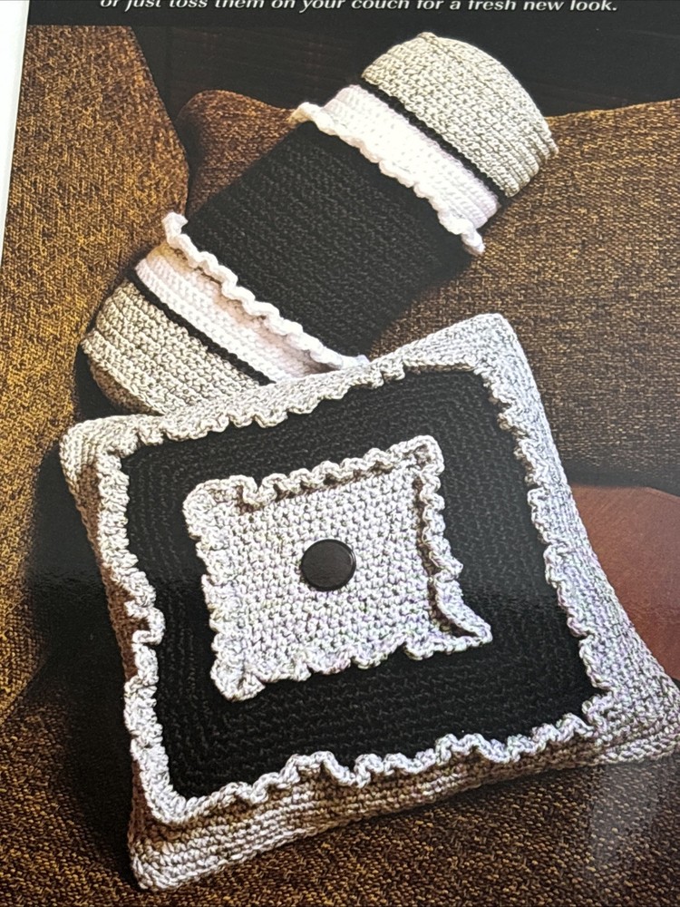 Pillow Punch 2 Designs Crochet Pattern Card