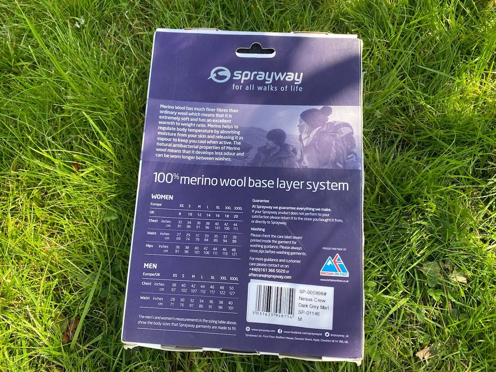 Sprayway 100% Merino Wool Thermal Set - Medium