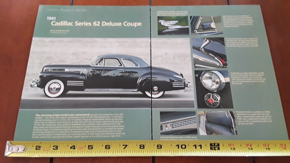 1941 CADILLAC SERIES 62   ORIGINAL 2007 ARTICLE