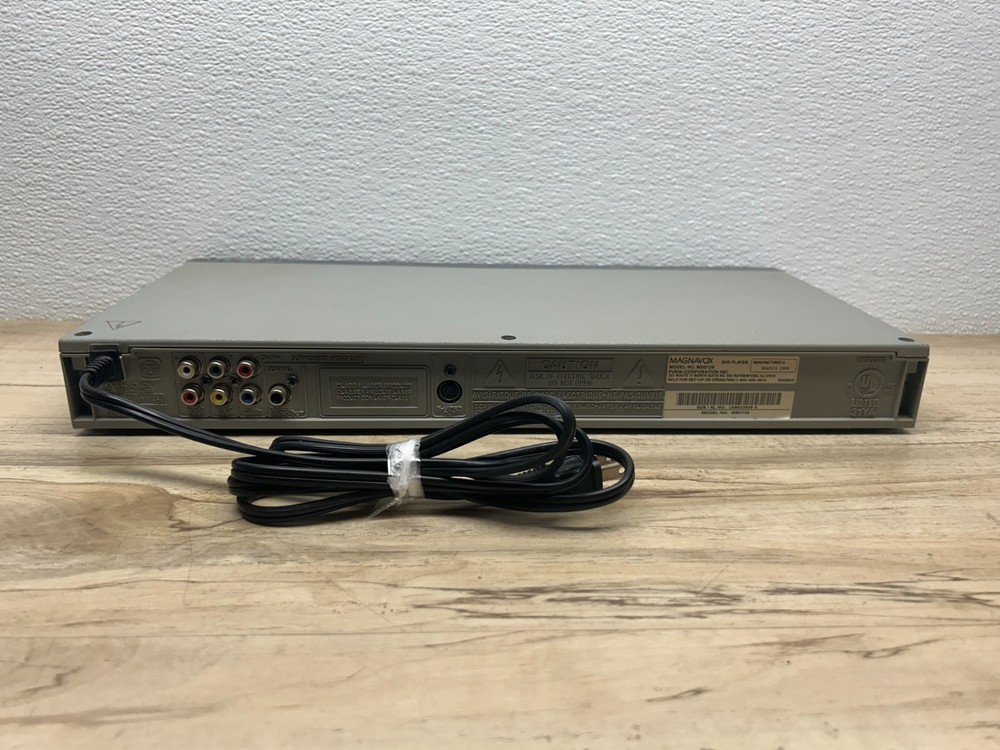 2006 Magnovox MSD126 DVD Player With Remote And Component Cables Tested Works