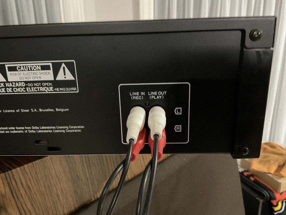 Almost Mint! Sansui D590r Auto Reverse Cassette Deck Black