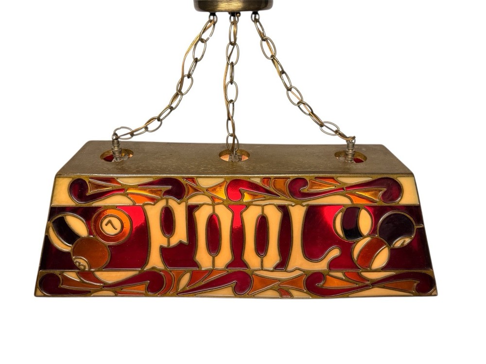 Vintage Resin/Plastic Pool Table Light