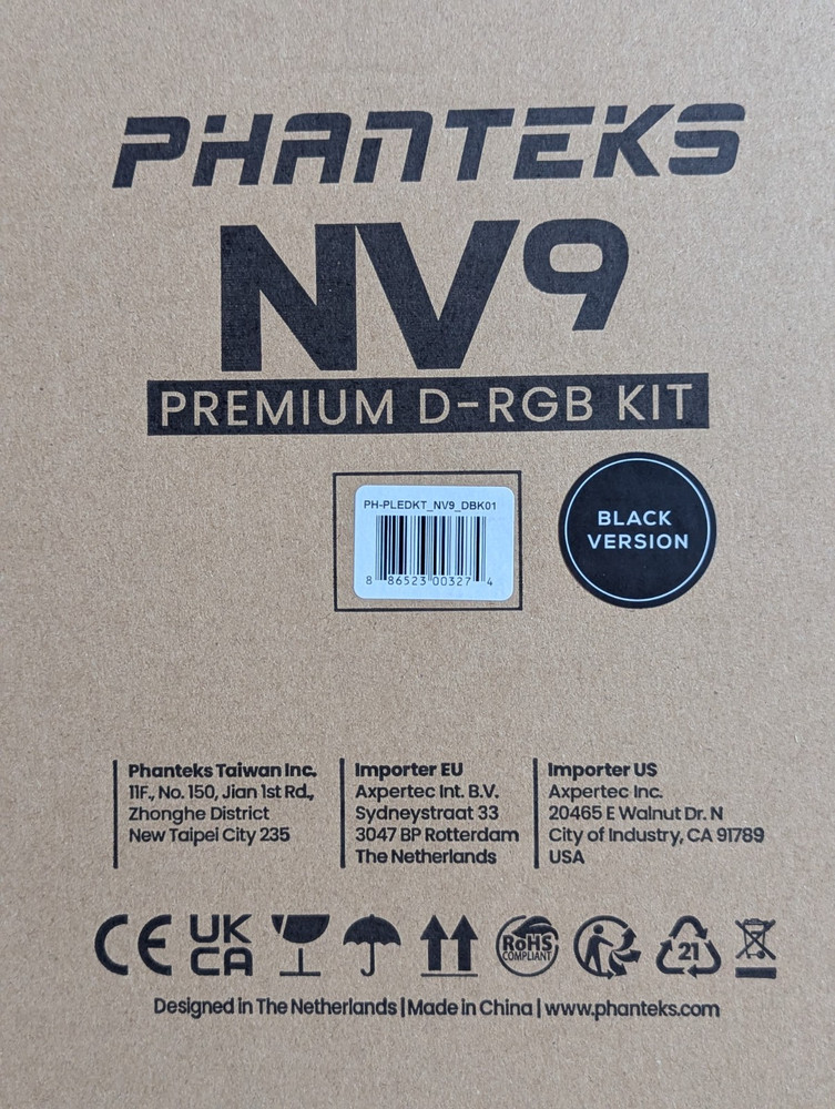 Phanteks NV9 Premium D-RGB Kit - Black - New